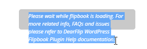Flipbook loading issue